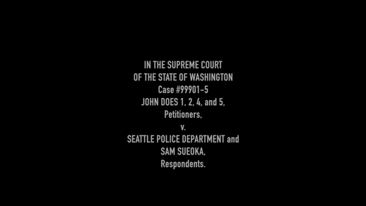 SEATTLE POLICE DEPARTMENT and SAM SUEOKA. RESPONDENTS.