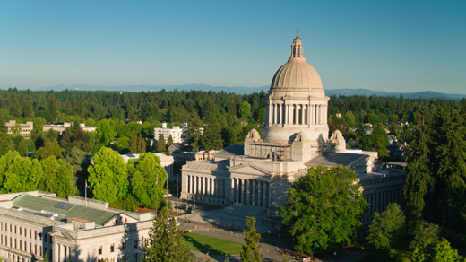 aerial view of building